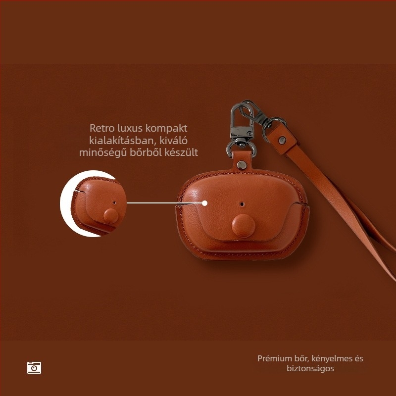 Technics EAH-AZ100 Bluetooth fejhallgatóhoz védőtok | Mesterséges bőr | Kézzel készített | Általános stílus