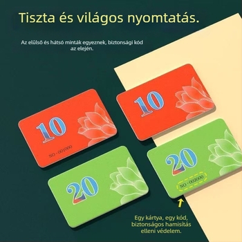 Mahjong chip kártya - melamin, 1 darab, testreszabás nélkül, vízálló, más labdajátékokhoz