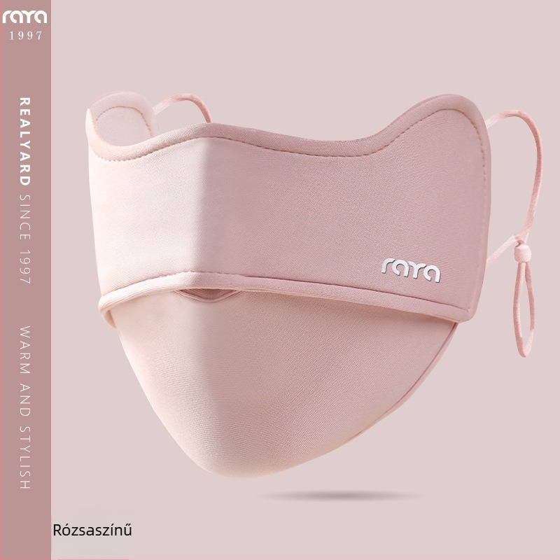 Téli kerékpáros maszk, pamutból, uniszex, hímzett logóval, porálló