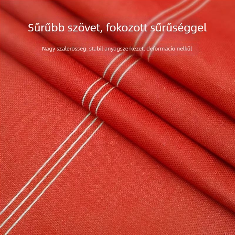 Vörös téglalap alakú asztalterítő a nappaliba, kávézóasztalhoz és TV-s szekrényhez – esküvői dekoráció