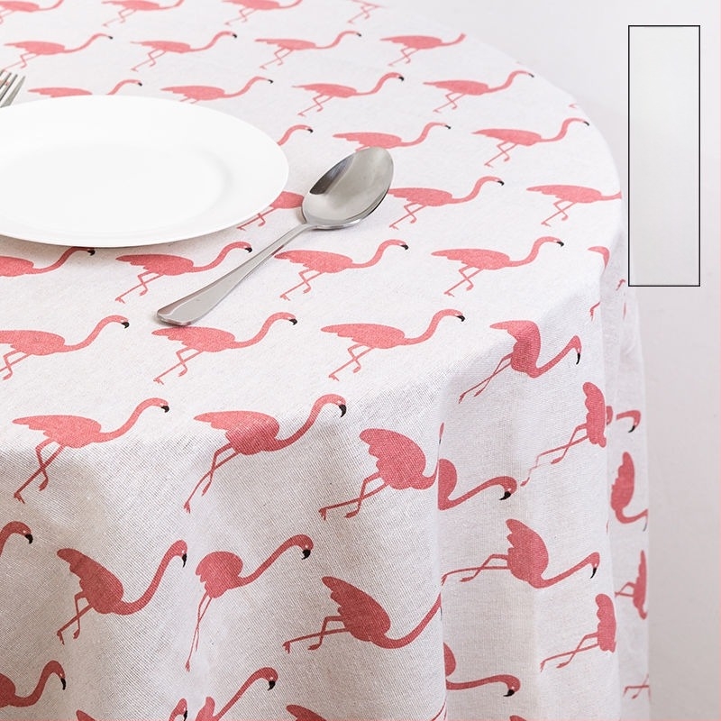 asztalterítő pamut-len anyagból, téglalap alakú, geometriai mintázat, modern minimalist stílus