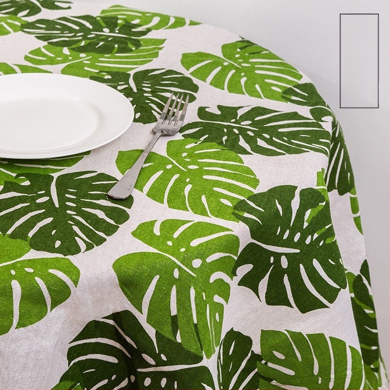 asztalterítő pamut-len anyagból, téglalap alakú, geometriai mintázat, modern minimalist stílus