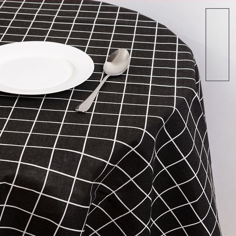 asztalterítő pamut-len anyagból, téglalap alakú, geometriai mintázat, modern minimalist stílus
