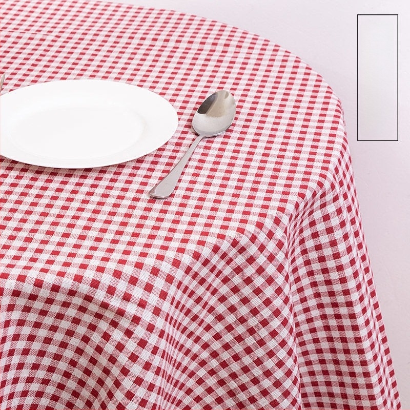 asztalterítő pamut-len anyagból, téglalap alakú, geometriai mintázat, modern minimalist stílus