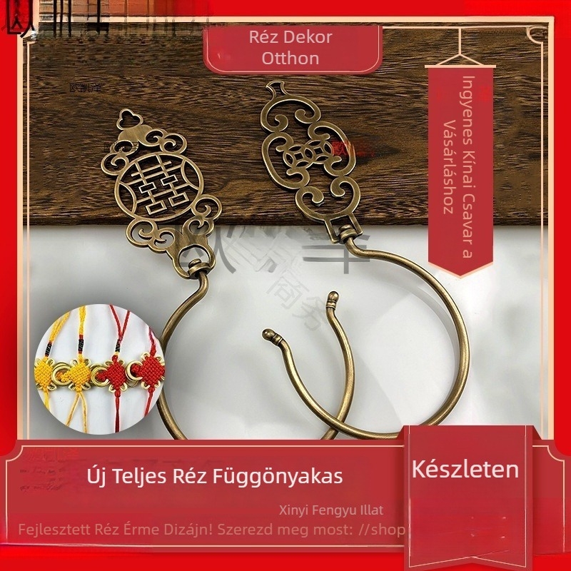 Ming Qing stílusú ágyfüggöny kampó, egyetlen kampó, modern minimalizmus, teherbírás 1–3 kg