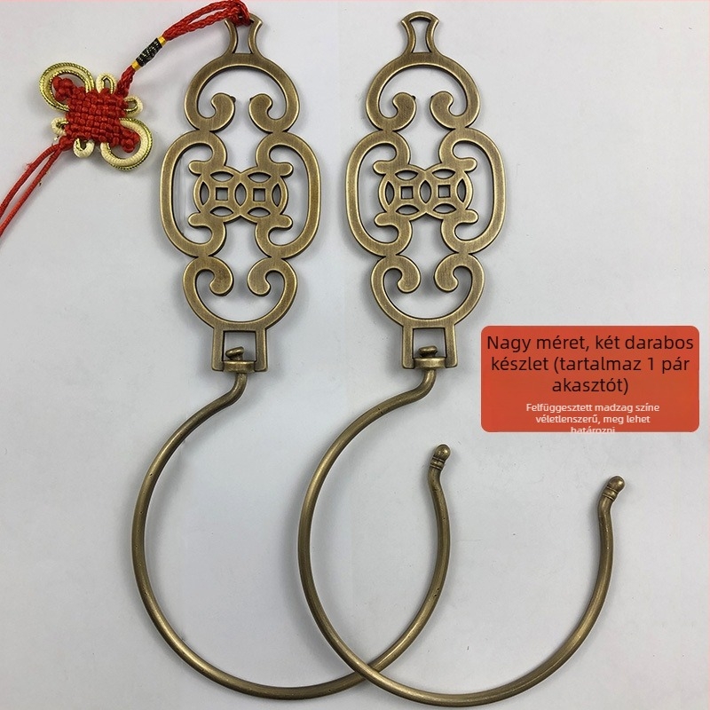 Ming Qing stílusú ágyfüggöny kampó, egyetlen kampó, modern minimalizmus, teherbírás 1–3 kg