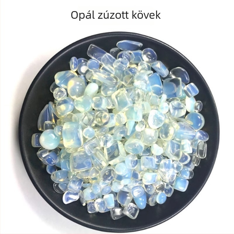Természetes kristály kavics 3-5 mm – fehér, sárga, rózsaszín ametiszt és achát dekoratív kertészeti elemekhez