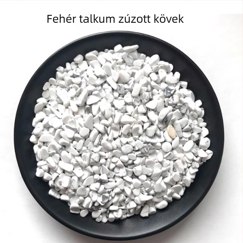 Természetes kristály kavics 3-5 mm – fehér, sárga, rózsaszín ametiszt és achát dekoratív kertészeti elemekhez