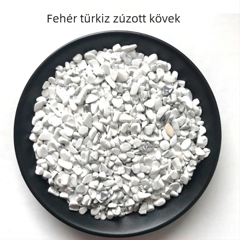 Természetes kristály kavics 3-5 mm – fehér, sárga, rózsaszín ametiszt és achát dekoratív kertészeti elemekhez