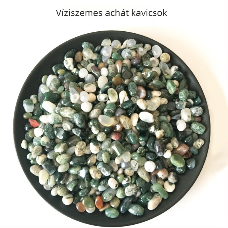Természetes kristály kavics 3-5 mm – fehér, sárga, rózsaszín ametiszt és achát dekoratív kertészeti elemekhez