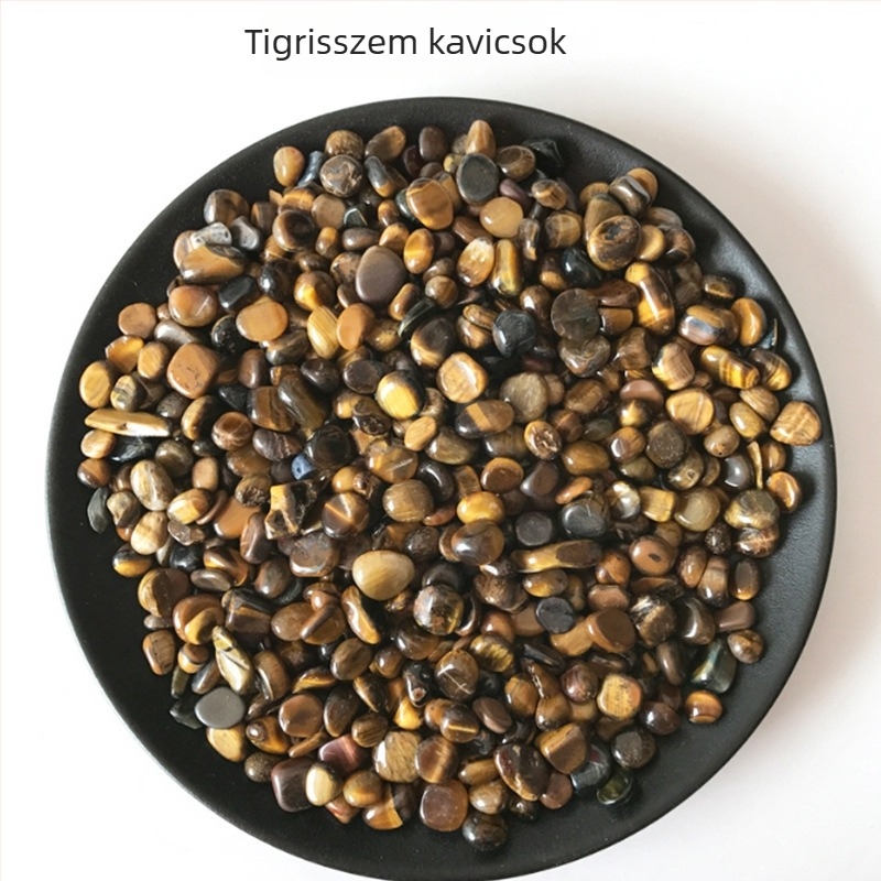 Természetes kristály kavics 3-5 mm – fehér, sárga, rózsaszín ametiszt és achát dekoratív kertészeti elemekhez