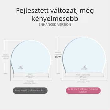 Jie Hu úszósapka, szilikon, egyszínű, felnőtteknek