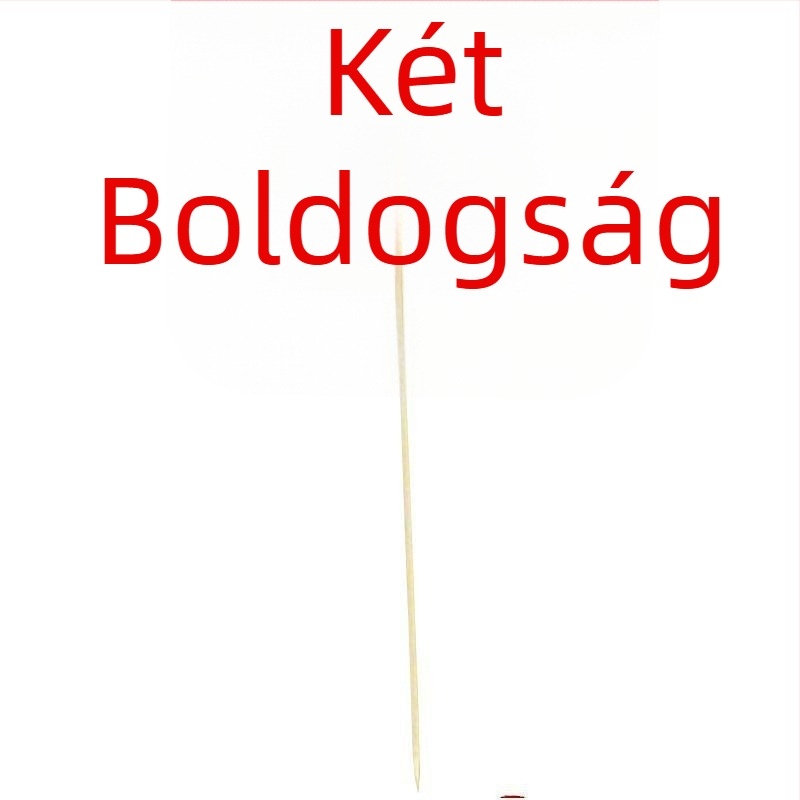Esküvői és bankett dekorációs bambusz nyársak, textil borítással, PP zacskós csomagolás, String Red márka, Kínai Valentin-nap kiadás