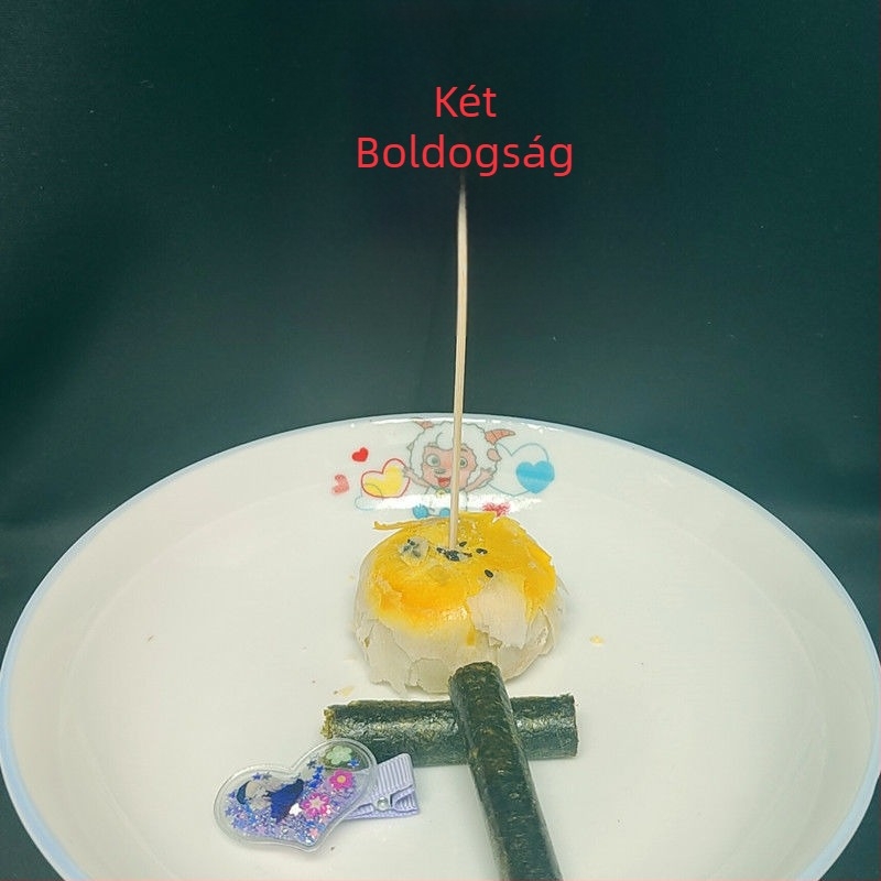 Esküvői és bankett dekorációs bambusz nyársak, textil borítással, PP zacskós csomagolás, String Red márka, Kínai Valentin-nap kiadás