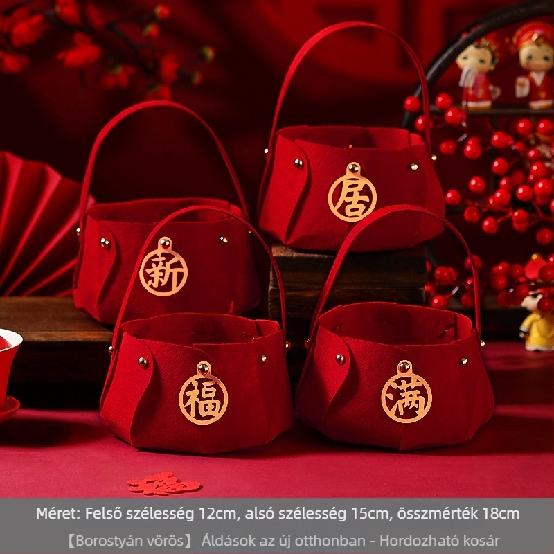 Új otthon dekorációs készlet – gyümölcs tál díszítő elemek nem szövött textilből (non-woven fabric), csomagolás Opp bag