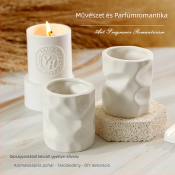 Resin nyolcszögletű gyertya pohár — kézzel készített DIY aromaterápia, asztali dekoráció és tolltartó