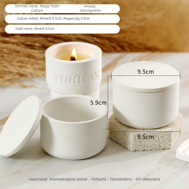 Resin nyolcszögletű gyertya pohár — kézzel készített DIY aromaterápia, asztali dekoráció és tolltartó