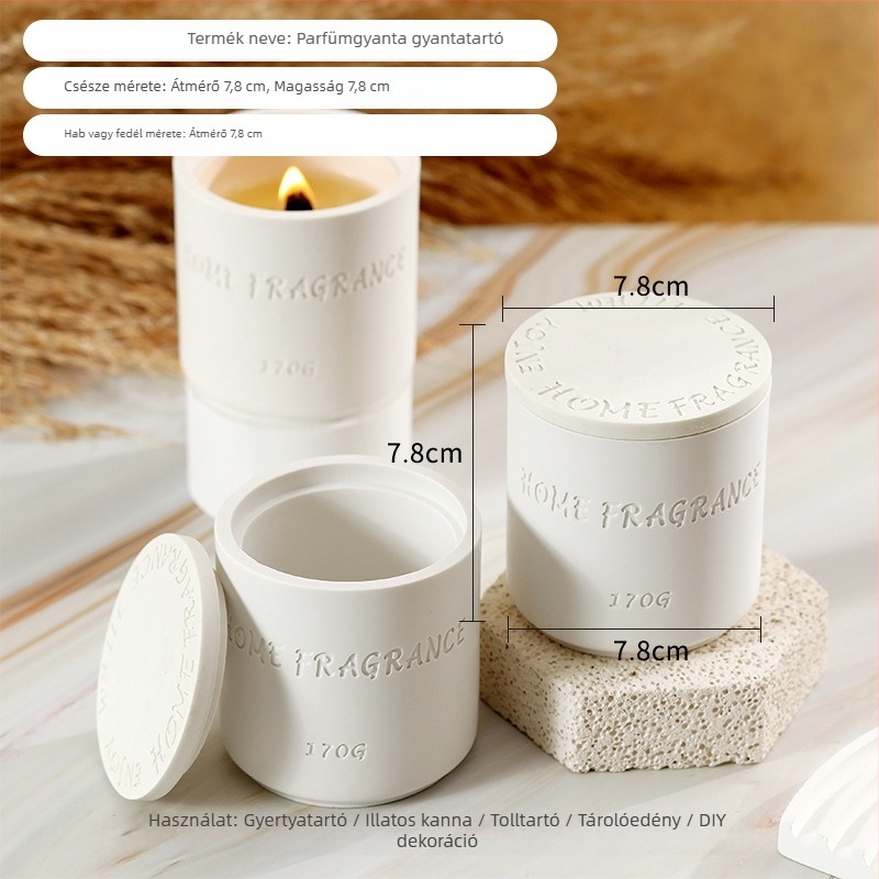 Resin nyolcszögletű gyertya pohár — kézzel készített DIY aromaterápia, asztali dekoráció és tolltartó