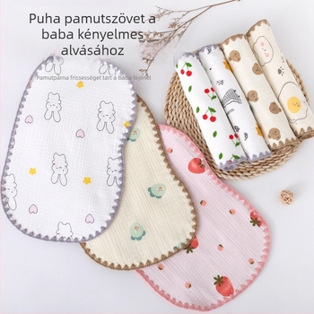 Felhő párna újszülötteknek, 100% pamut, tízréteg géz, rajzfilm stílus