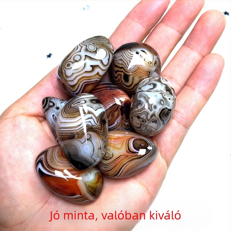 Agát medál természetes kővel, polírozott felület, természetes alak, lógó dísz, Új kínai stílus
