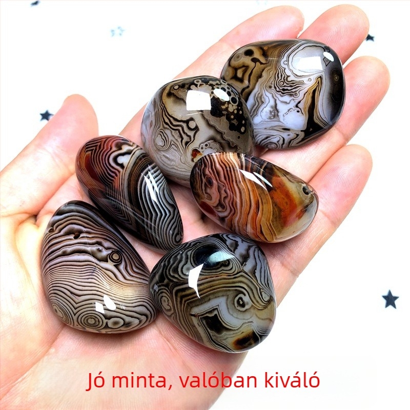 Agát medál természetes kővel, polírozott felület, természetes alak, lógó dísz, Új kínai stílus