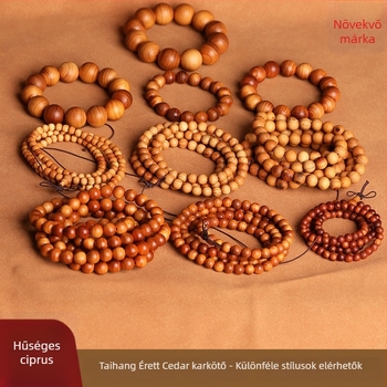 Tuja karkötő – retro, uniszex, kézzel készített, 108 gyöngy