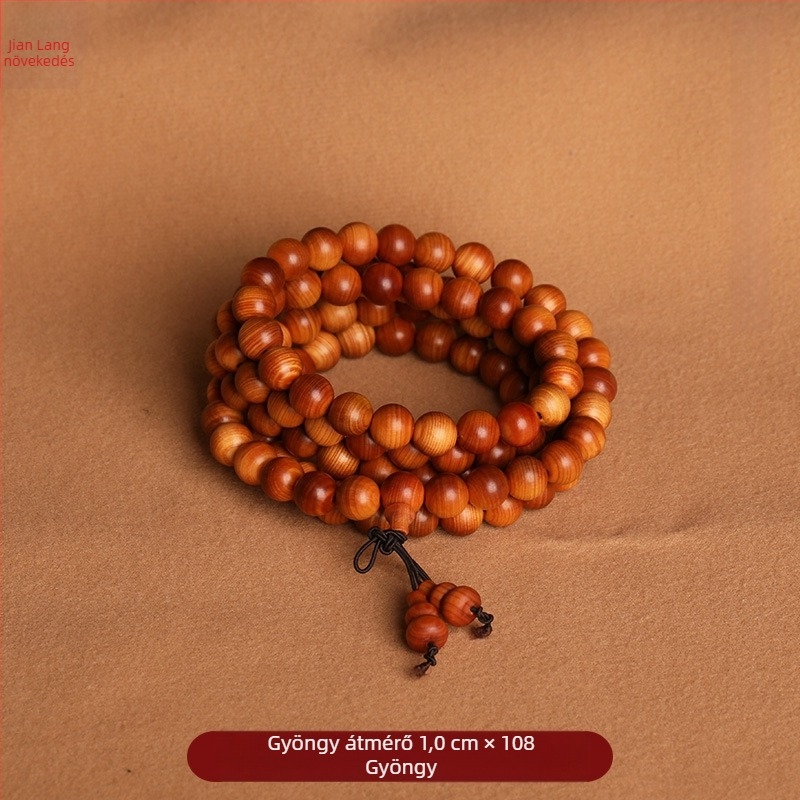 Tuja karkötő – retro, uniszex, kézzel készített, 108 gyöngy