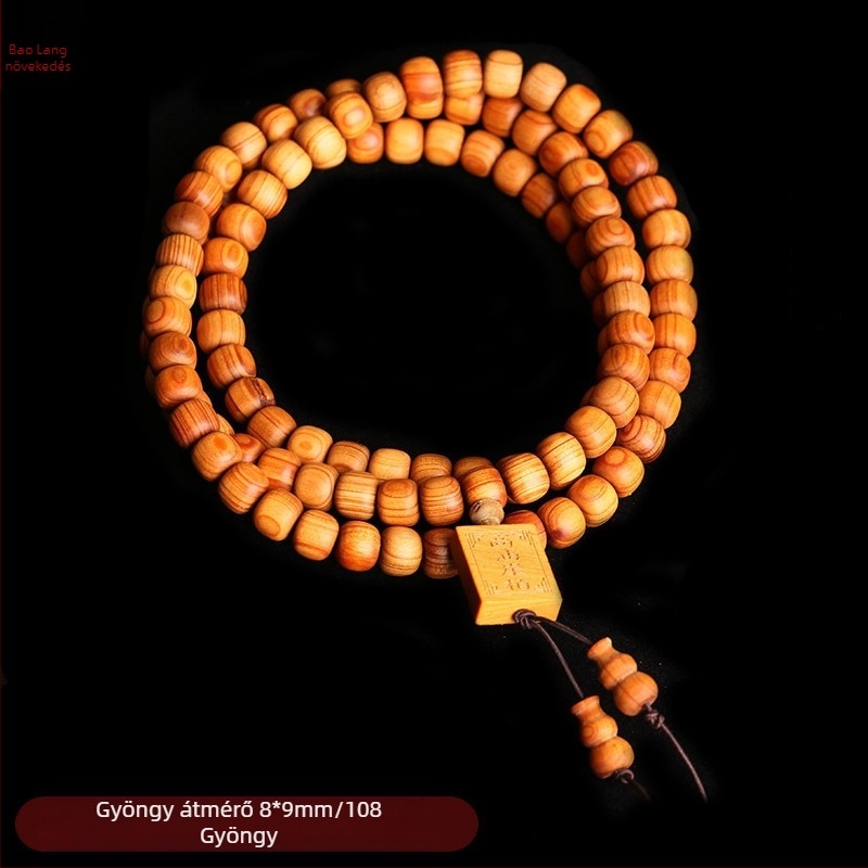 Tuja karkötő – retro, uniszex, kézzel készített, 108 gyöngy