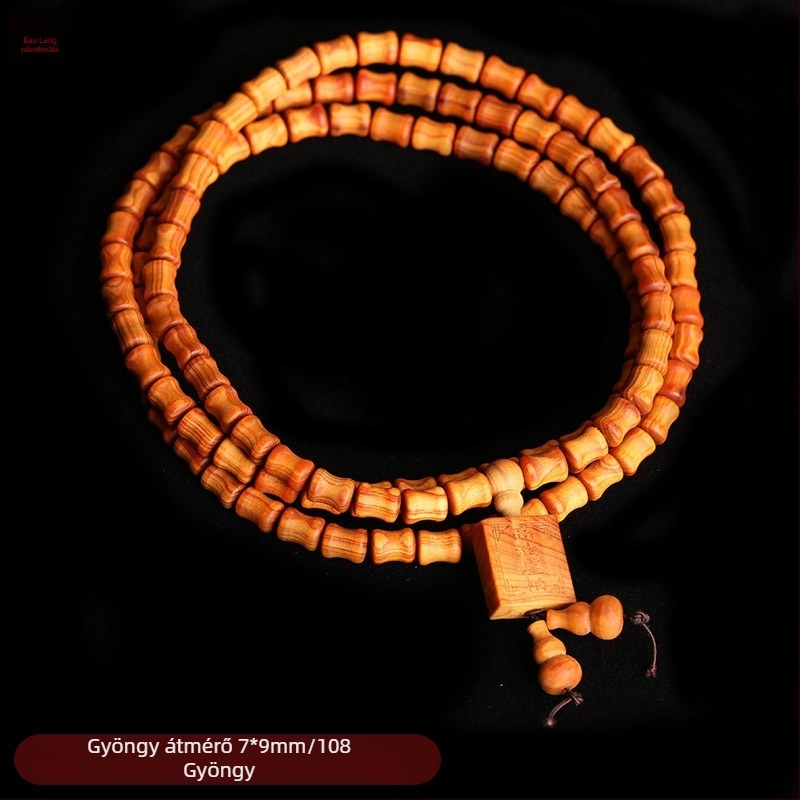 Tuja karkötő – retro, uniszex, kézzel készített, 108 gyöngy