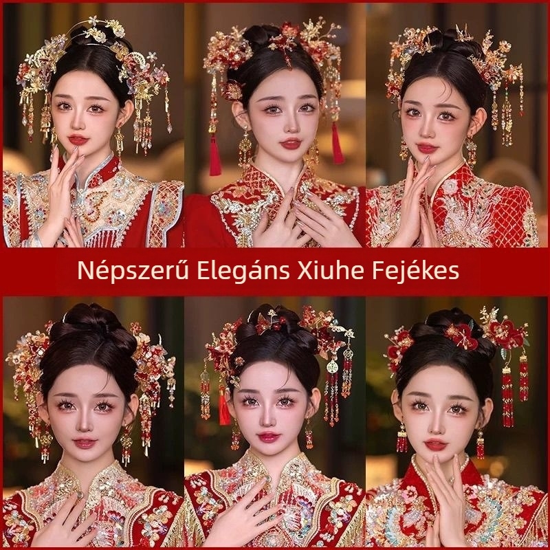 Nász hajcsat növény-virág motívummal, csillagkép alakú, ötvözet, 2025 tavasz