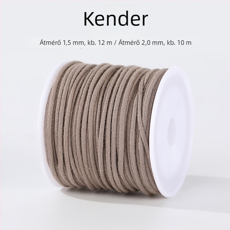 Színes magos pamut fonal DIY Bodhi karkötőhöz, kézzel kötött, kopásálló, többszálú pamut kötél