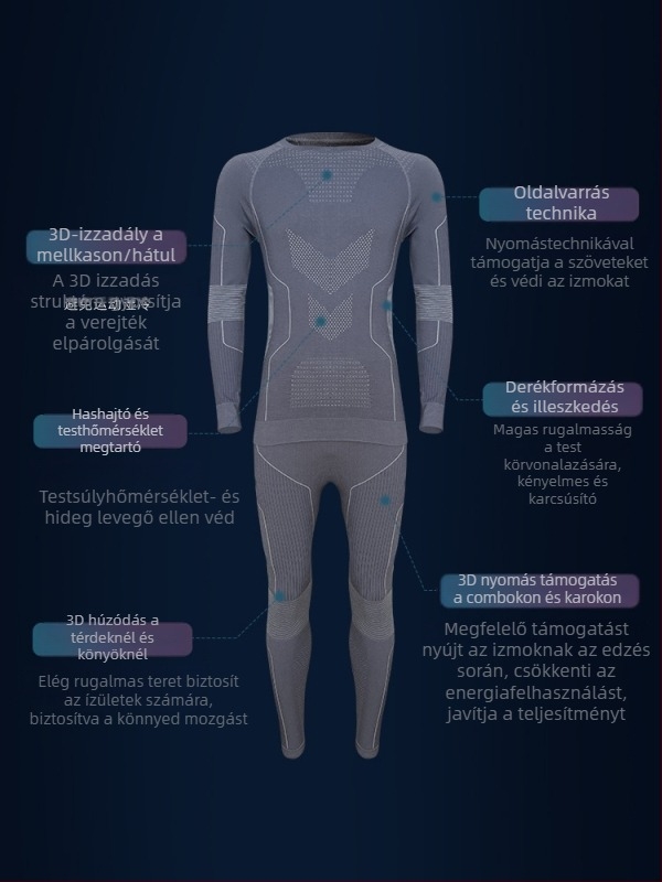 Uniszex gyorsan száradó csíkos juhgyapjú ruha, kültéri túrázáshoz és síeléshez, nedvességelvezető, téli-tavaszi-ősz szezonokra