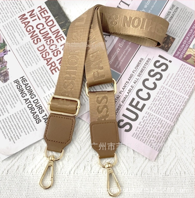 Állítható nylon táska pánt, egyszínű, váll- vagy crossbody használatra