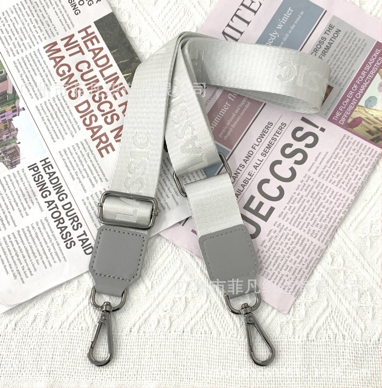 Állítható nylon táska pánt, egyszínű, váll- vagy crossbody használatra