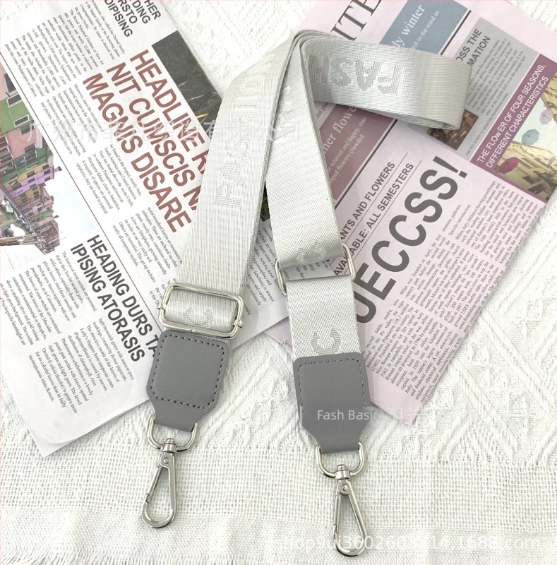 Állítható nylon táska pánt, egyszínű, váll- vagy crossbody használatra