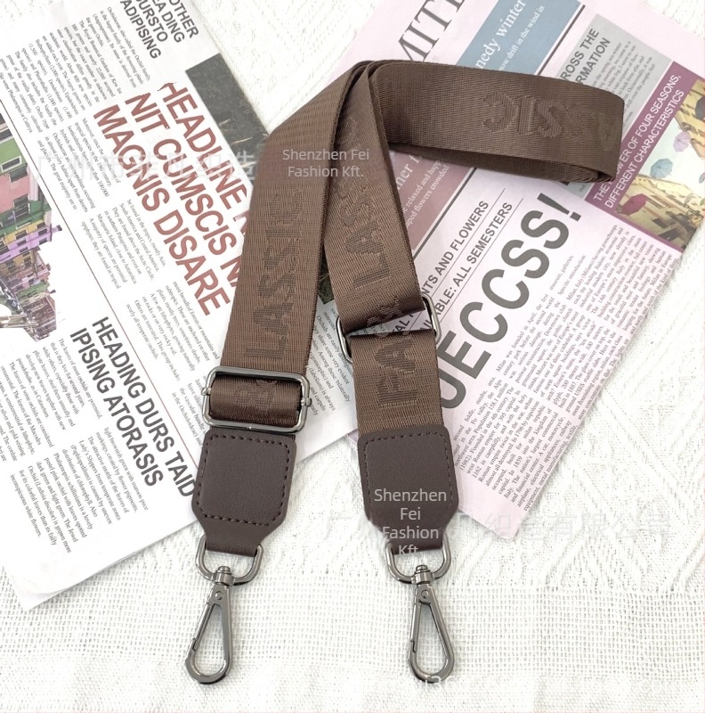 Állítható nylon táska pánt, egyszínű, váll- vagy crossbody használatra