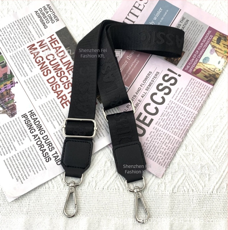 Állítható nylon táska pánt, egyszínű, váll- vagy crossbody használatra