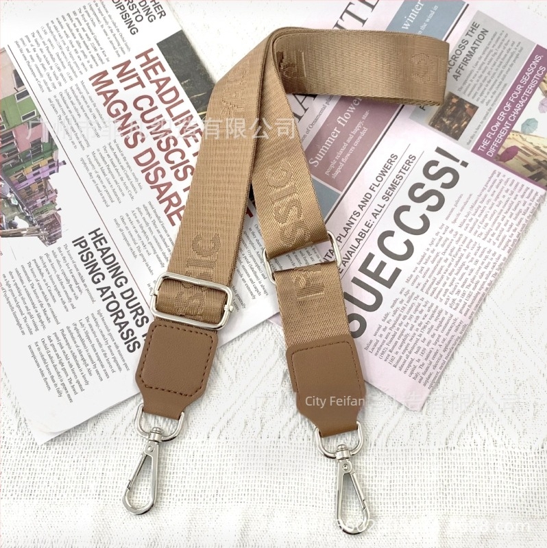 Állítható nylon táska pánt, egyszínű, váll- vagy crossbody használatra