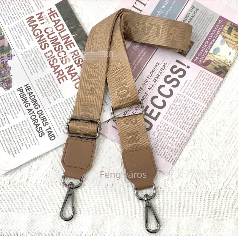 Állítható nylon táska pánt, egyszínű, váll- vagy crossbody használatra