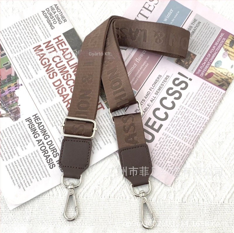 Állítható nylon táska pánt, egyszínű, váll- vagy crossbody használatra