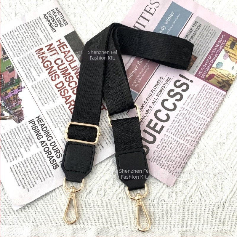 Állítható nylon táska pánt, egyszínű, váll- vagy crossbody használatra