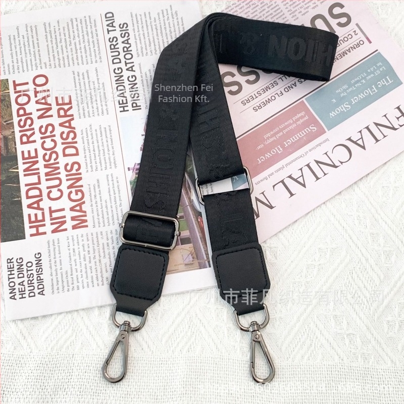 Állítható nylon táska pánt, egyszínű, váll- vagy crossbody használatra