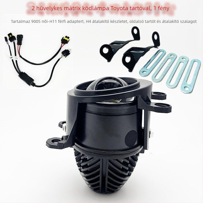 Előre LED ködfény, 45W, 12V, kettős fókuszú fisheye lencsével