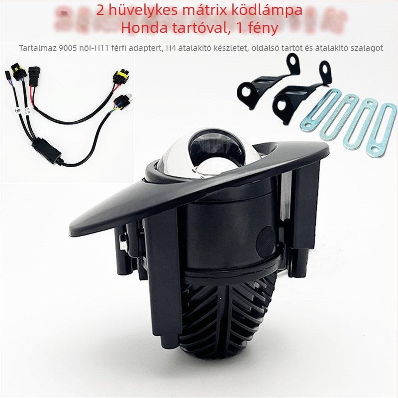 Előre LED ködfény, 45W, 12V, kettős fókuszú fisheye lencsével