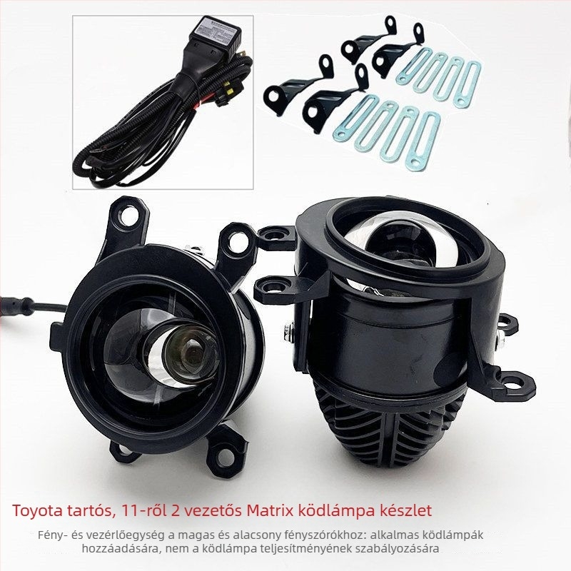 Előre LED ködfény, 45W, 12V, kettős fókuszú fisheye lencsével