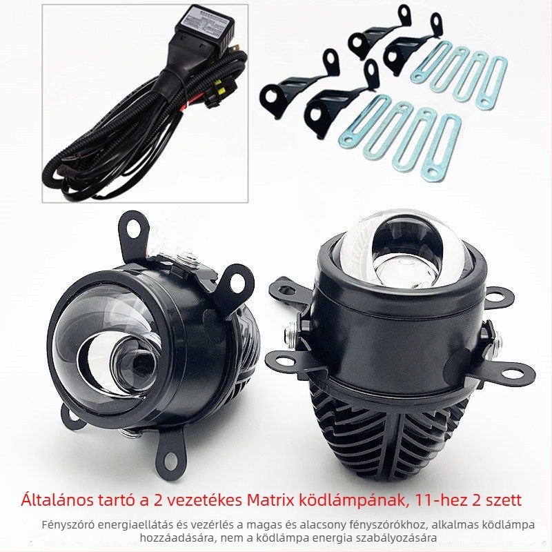 Előre LED ködfény, 45W, 12V, kettős fókuszú fisheye lencsével