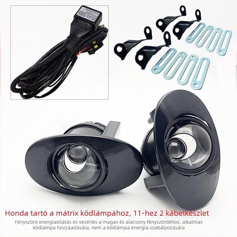 Előre LED ködfény, 45W, 12V, kettős fókuszú fisheye lencsével