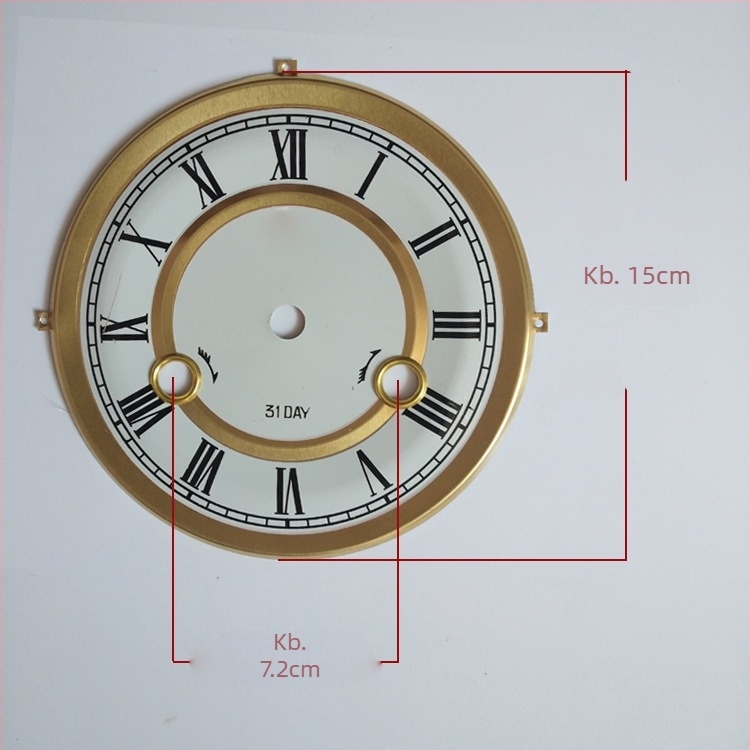 Mechanikus óra fém számlappal, DIY óraarc, vintage számlap, diákoknak szánt kézműves óra alkatrészek, kreatív óra