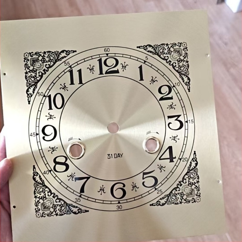 Mechanikus óra fém számlappal, DIY óraarc, vintage számlap, diákoknak szánt kézműves óra alkatrészek, kreatív óra