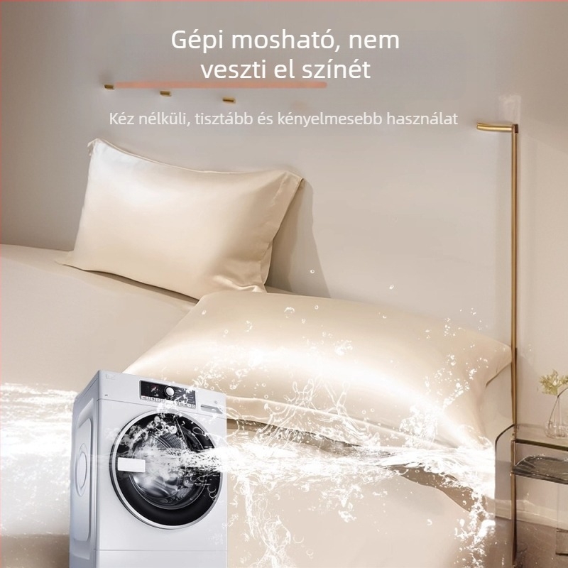 Mulberry selyem párnahuzat, modern minimalista stílus, reaktív nyomtatás és festés, szövési folyamat: egyéb